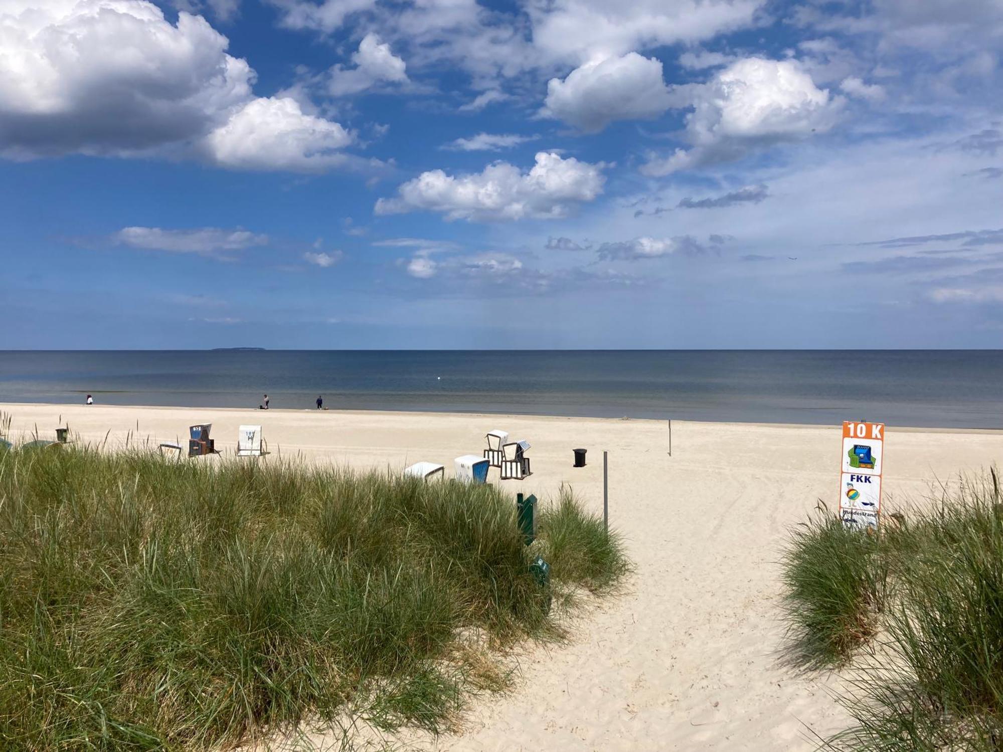 Reet Am Strand Mit Hund Karlshagen Eksteriør billede