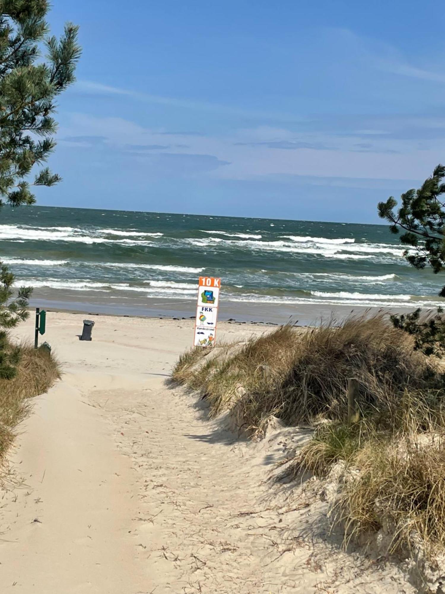 Reet Am Strand Mit Hund Karlshagen Eksteriør billede